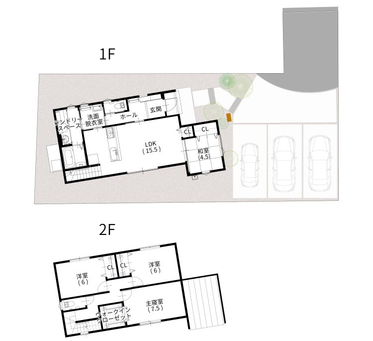 3号地間取り図